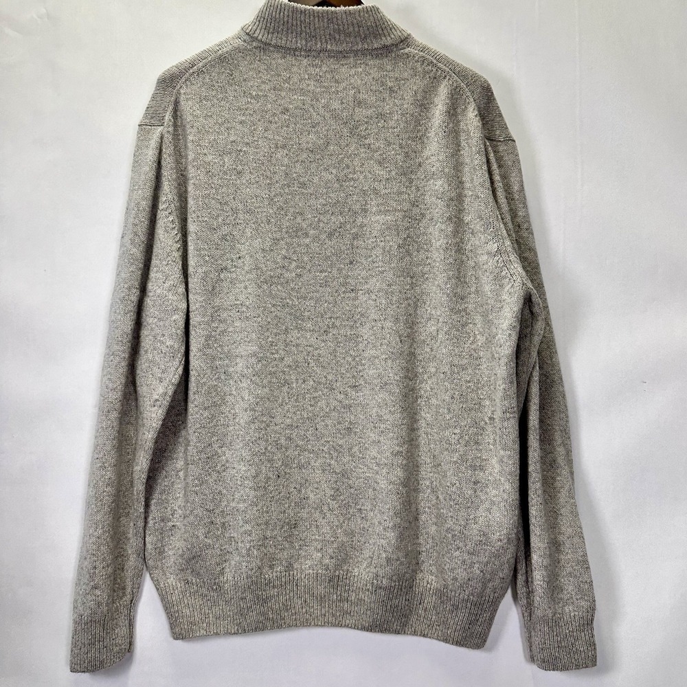 Enzo Mantovani Men's XXL 100% Wool Henley Sweater Thick Preppy Academic Formal - Picture 2 of 8